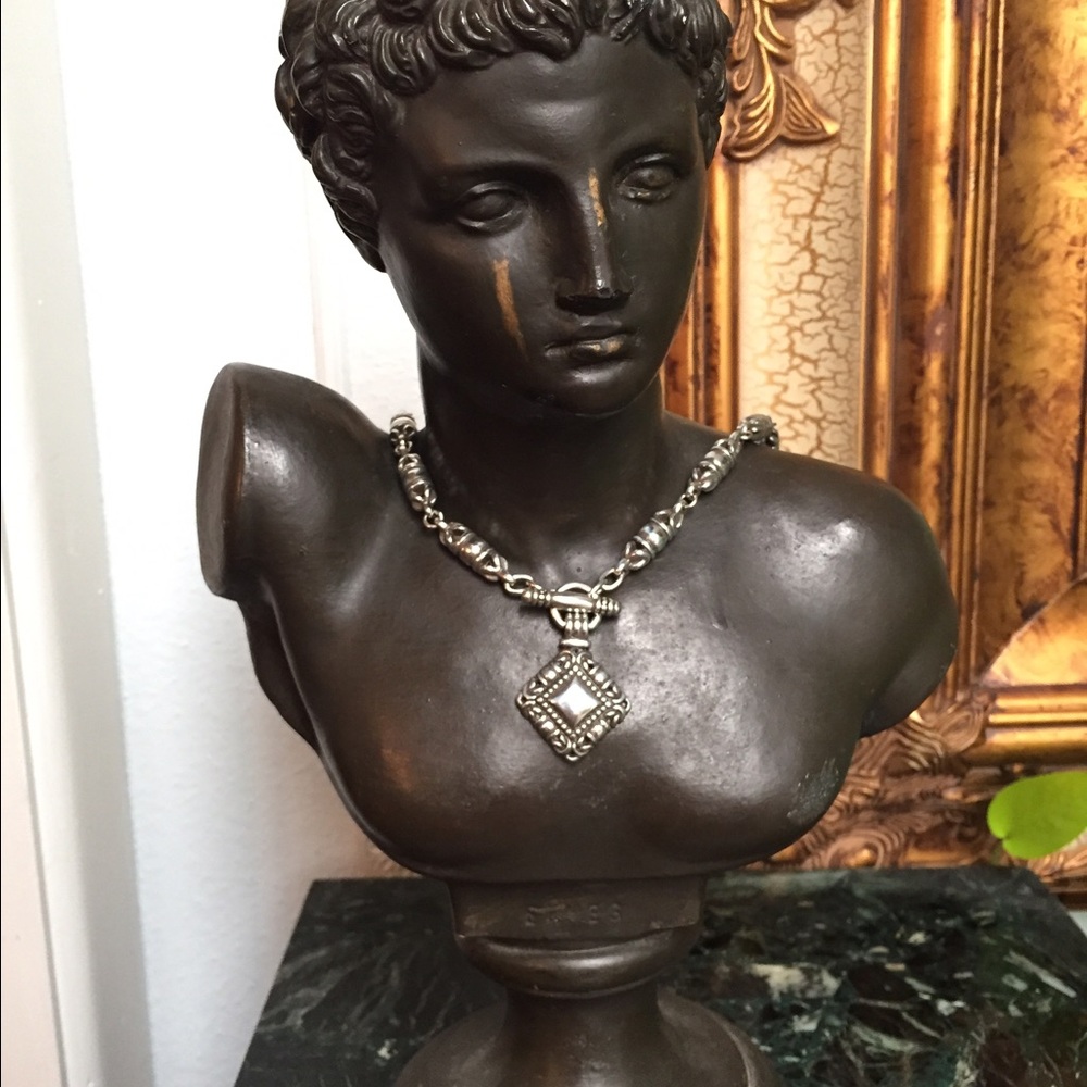 Brighton Silver-Tone Chain Necklace with Pendant